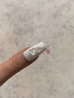 استیکر برجسته ناخن راسا طرح قلب رنگی کرومی شفاف