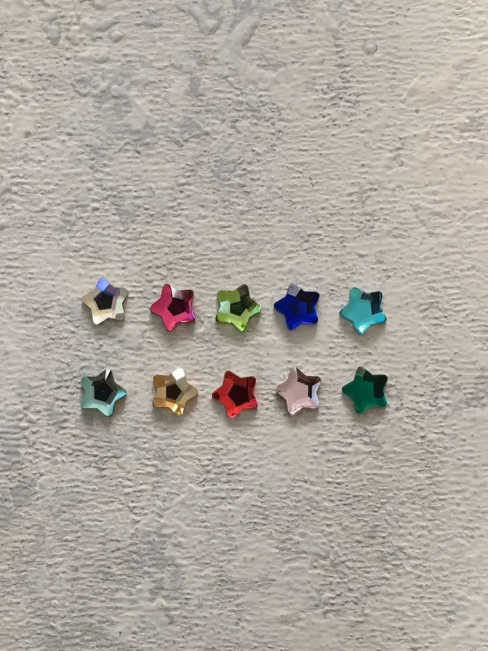 استیکر برجسته ناخن راسا طرح ستاره تپل رنگی