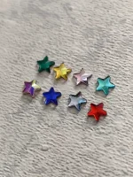 استیکر برجسته ناخن راسا طرح ستاره نوک تیز رنگی