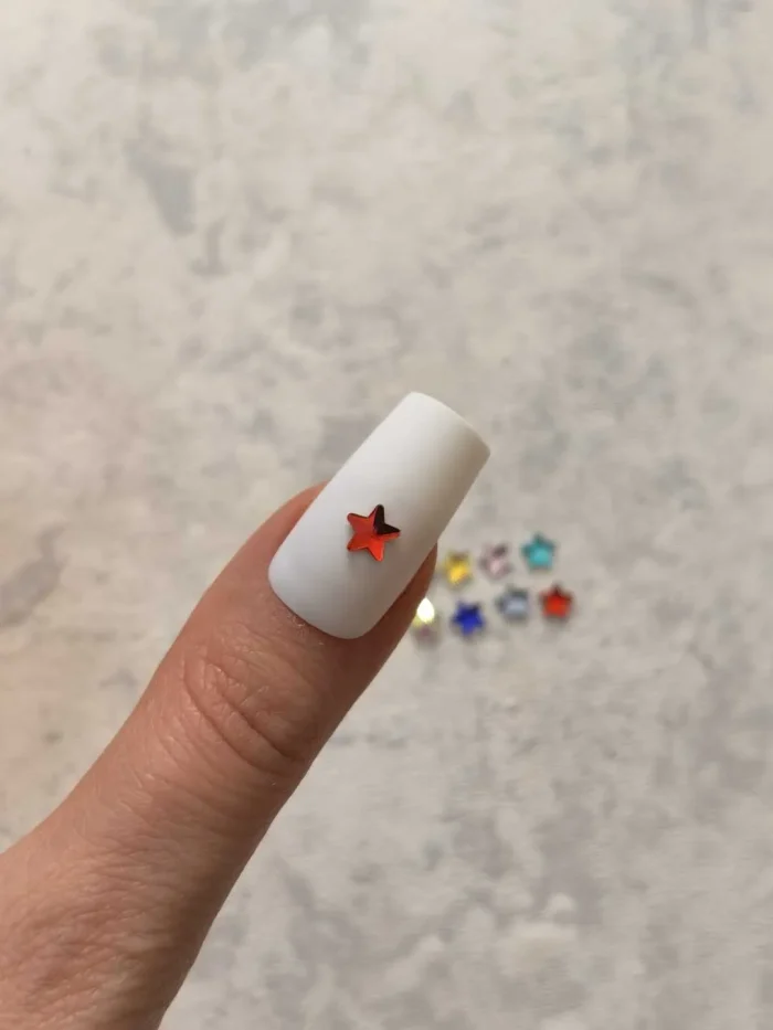 استیکر برجسته ناخن راسا طرح ستاره نوک تیز رنگی