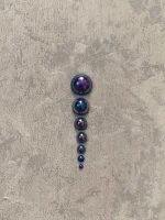 استیکر برجسته ناخن راسا طرح نگین آبی بسته 7 عددی