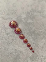 استیکر برجسته ناخن راسا طرح نگین قرمز بسته 7 عددی