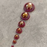 استیکر برجسته ناخن راسا طرح نگین قرمز بسته 7 عددی