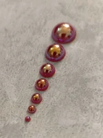 استیکر برجسته ناخن راسا طرح نگین قرمز بسته 7 عددی