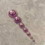 استیکر برجسته ناخن راسا طرح نگین بنفش بسته 7 عددی