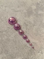 استیکر برجسته ناخن راسا طرح نگین بنفش بسته 7 عددی