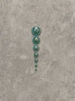 استیکر برجسته ناخن راسا طرح نگین سبز بسته 7 عددی