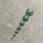 استیکر برجسته ناخن راسا طرح نگین سبز بسته 7 عددی