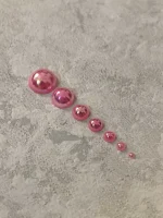 استیکر برجسته ناخن راسا طرح نگین صورتی بسته 7 عددی