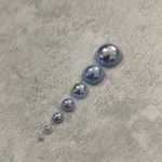 استیکر برجسته ناخن راسا طرح نگین آبی بسته 7 عددی