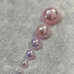 استیکر برجسته ناخن راسا طرح نگین صورتی بسته 7 عددی