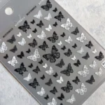 لنز و استیکر [اسلایدر] برجسته ناخن راسا طرح پروانه کد RSL11