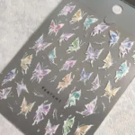 لنز و استیکر [اسلایدر] برجسته ناخن راسا طرح پروانه کد RSL10