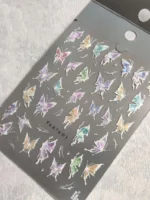 لنز و استیکر [اسلایدر] برجسته ناخن راسا طرح پروانه کد RSL10