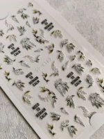 لنز و استیکر [اسلایدر] برجسته ناخن راسا طرح شکوفه و برگ و گل کد RSL05