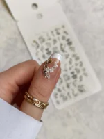 لنز و استیکر [اسلایدر] برجسته ناخن راسا طرح شکوفه و برگ و گل کد RSL05