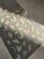 لنز و استیکر [اسلایدر] برجسته ناخن راسا طرح گل و پروانه کد RSL13