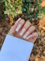 ناخن مصنوعی رنگ ناخن راسا طرح فرنچ کد RSF05