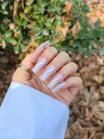 ناخن مصنوعی رنگ ناخن راسا طرح فرنچ کد RSF11