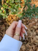 ناخن مصنوعی رنگ ناخن راسا طرح فرنچ کد RSF13