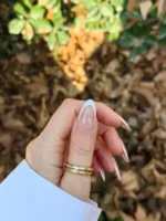 ناخن مصنوعی رنگ ناخن راسا طرح فرنچ کد RSF16