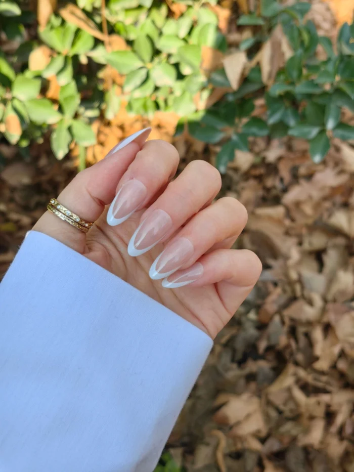 ناخن مصنوعی رنگ ناخن راسا طرح فرنچ کد RSF16