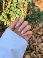 ناخن مصنوعی رنگ ناخن راسا طرح فرنچ کد RSF17