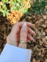 ناخن مصنوعی رنگ ناخن راسا طرح فرنچ کد RSF18