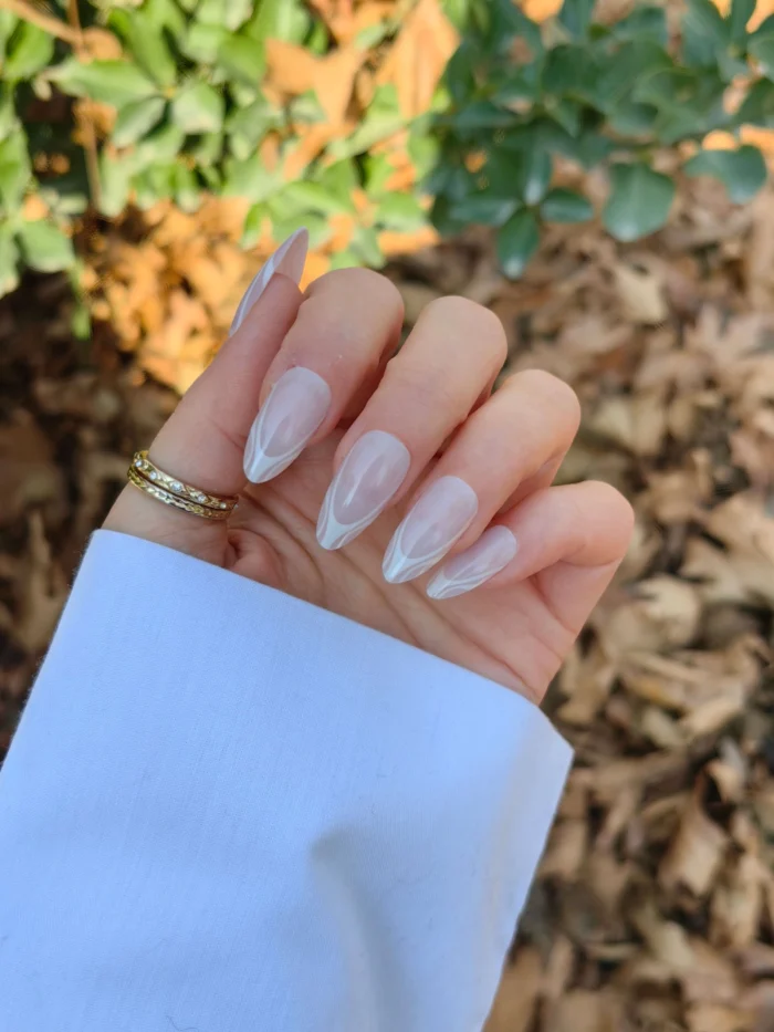 ناخن مصنوعی رنگ ناخن راسا طرح فرنچ کد RSF20