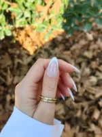 ناخن مصنوعی رنگ ناخن راسا طرح فرنچ کد RSF21