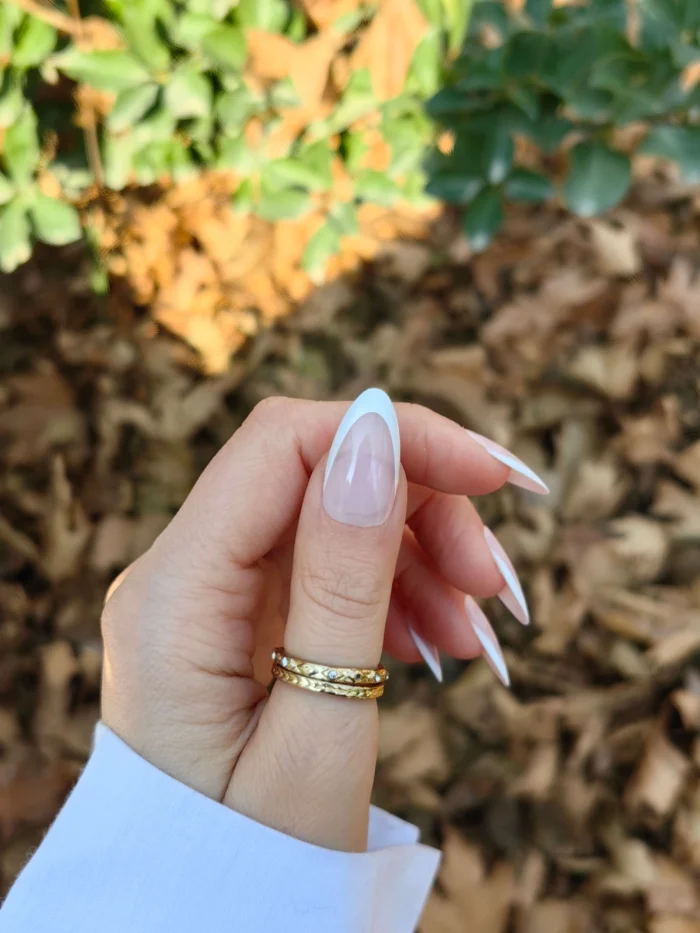 ناخن مصنوعی رنگ ناخن راسا طرح فرنچ کد RSF21