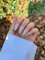 ناخن مصنوعی رنگ ناخن راسا طرح فرنچ کد RSF22