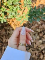 ناخن مصنوعی رنگ ناخن راسا طرح فرنچ کد RSF23