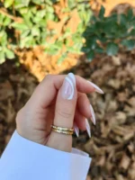 ناخن مصنوعی رنگ ناخن راسا طرح فرنچ کد RSF24