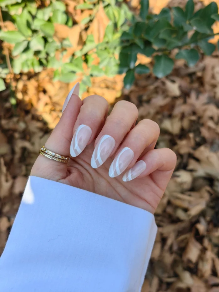 ناخن مصنوعی رنگ ناخن راسا طرح فرنچ کد RSF24