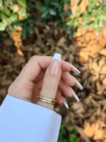 ناخن مصنوعی رنگ ناخن راسا طرح فرنچ کد RSF03