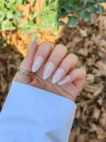 ناخن مصنوعی رنگ ناخن راسا طرح فرنچ کد RSF25