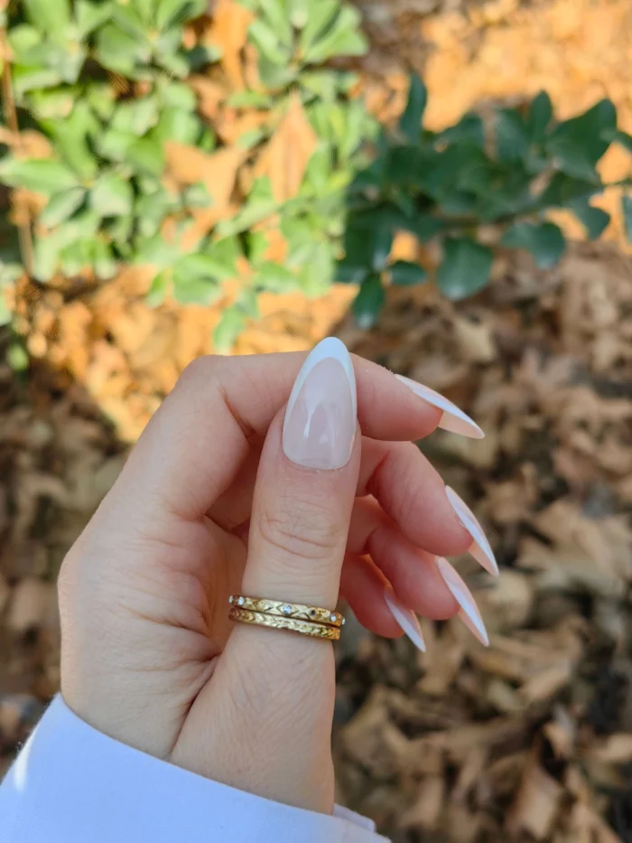 ناخن مصنوعی رنگ ناخن راسا طرح فرنچ کد RSF26