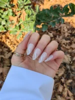 ناخن مصنوعی رنگ ناخن راسا طرح فرنچ کد RSF27