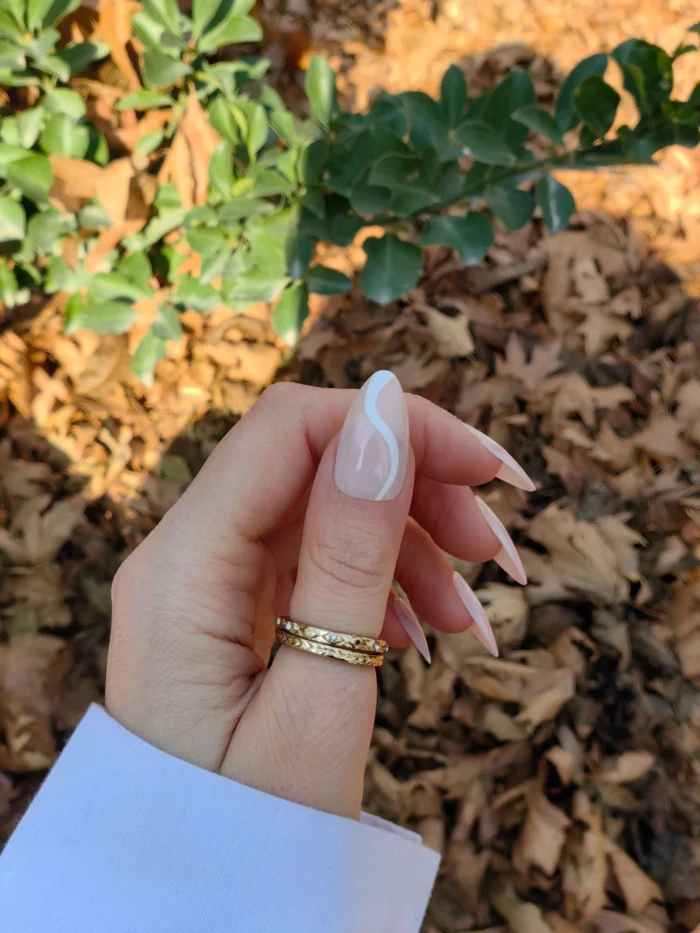 ناخن مصنوعی رنگ ناخن راسا طرح فرنچ کد RSF27