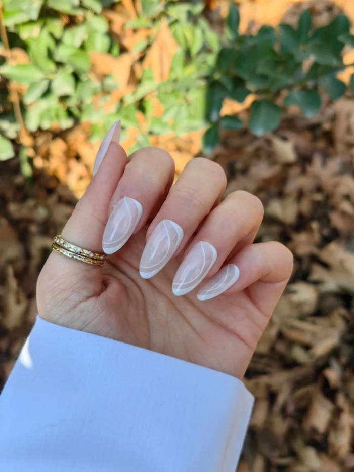 ناخن مصنوعی رنگ ناخن راسا طرح فرنچ کد RSF28