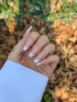 ناخن مصنوعی رنگ ناخن راسا طرح فرنچ کد RSF03