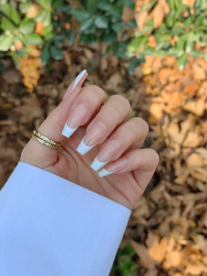 ناخن مصنوعی رنگ ناخن راسا طرح فرنچ کد RSF03