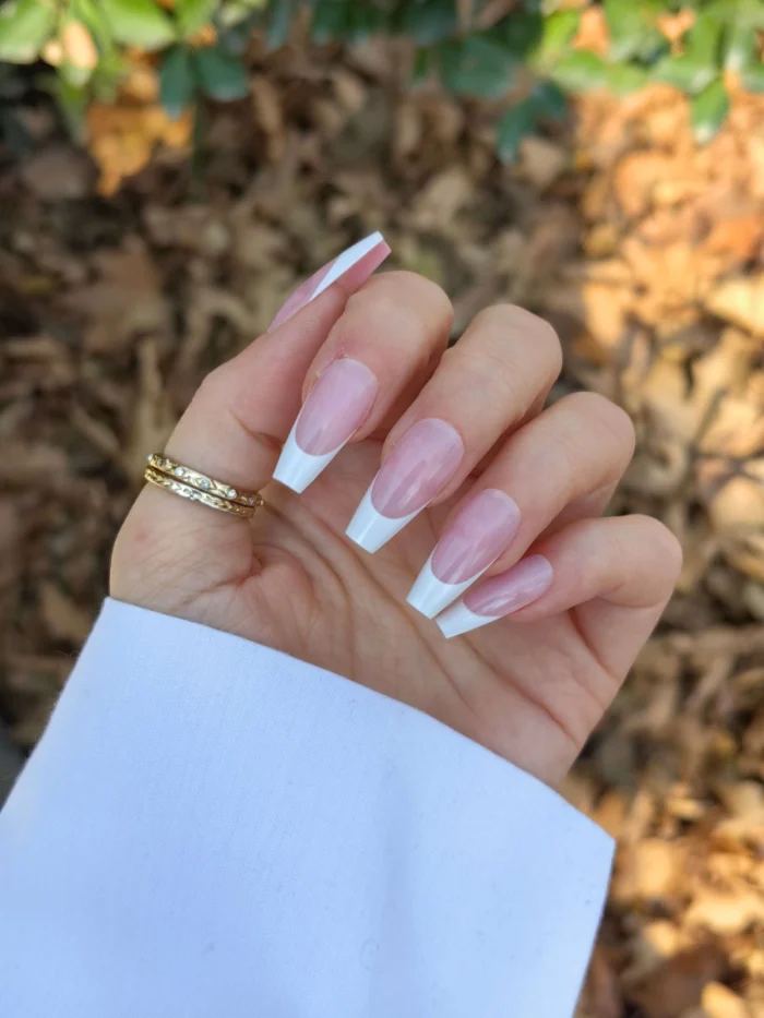 ناخن مصنوعی رنگ ناخن راسا طرح فرنچ کد RSF04