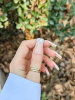 ناخن مصنوعی رنگ ناخن راسا طرح فرنچ کد RSF05