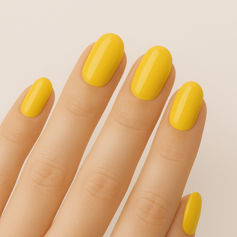 ناخن مصنوعی زرد