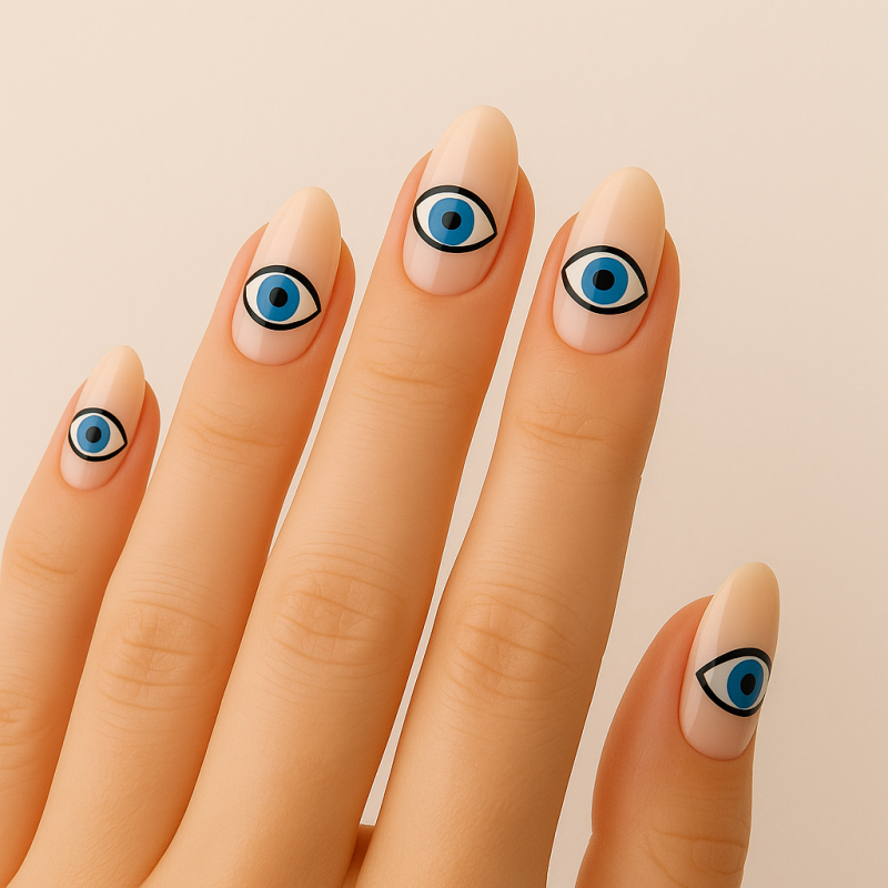 ناخن مصنوعی طرح چشم