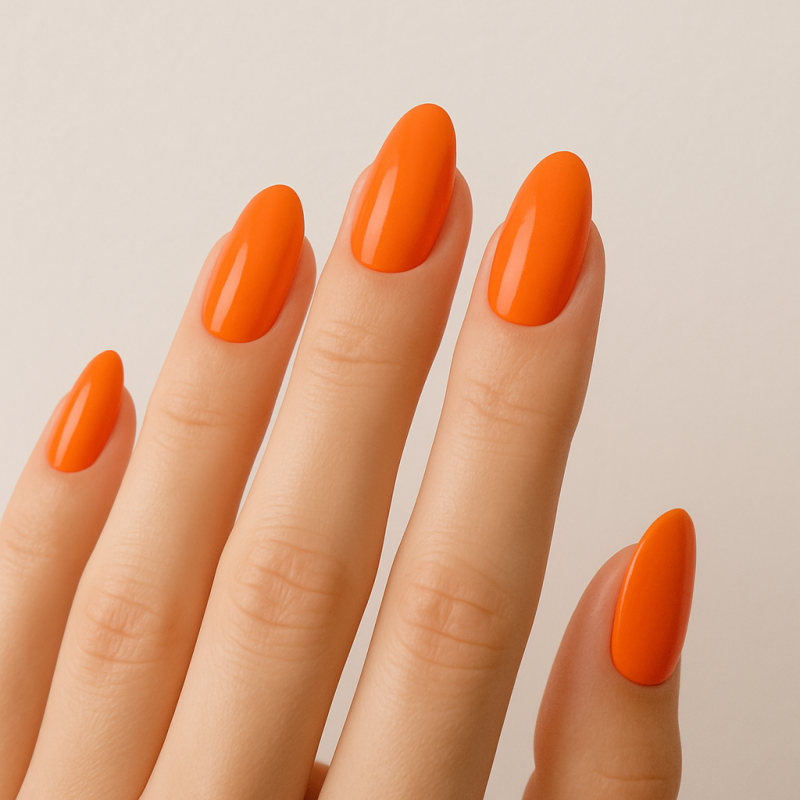 ناخن مصنوعی نارنجی