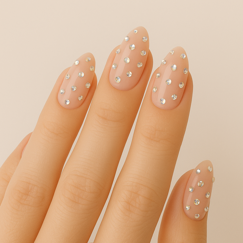 ناخن مصنوعی نگین دار