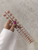 ناخن مصنوعی پا آمبره بیس کرم ست 30 تایی